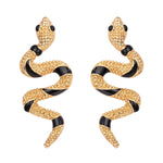 Gothic Snake Shape Vintage Stud Earrings – Classic Animal Design