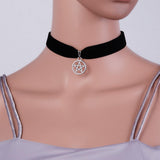 Goth Choker with Black Onyx Choker Necklace