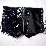 Crotchless Pants Faux Leather Male Shorts - Alt Style Clothing