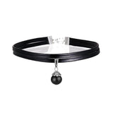Goth Choker with Black Onyx Choker Necklace - Alt Style Clothing