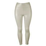 Thickened High-Waist Fleece-Lined PU Leather Leggings – Warm and Stylish for Winter