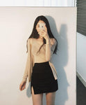 Office Formal Pencil Mini Skirt - Alt Style Clothing