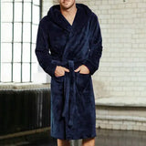 Stay Cozy and Stylish with Our Winter Flannel Robe for Men