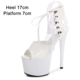 Pole Dance Sandals 15CM Clear High Heels - Alt Style Clothing