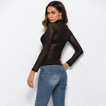See Through Transparent Mesh Top - Alt Style Clothing