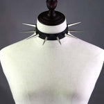 Big Long Spiked Choker Collar - Alt Style Clothing