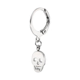 Stainless Steel Skull Drop Earrings