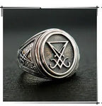 Inverted Pentagram Satanic Necklace - Embrace the Dark Power of Baphomet and Demon Skulls