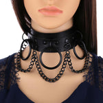 Black Gothic Punk Choker Goth Chain Collar - Alt Style Clothing