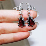 Punk Rock Skull Stainless Steel Hoop Earrings