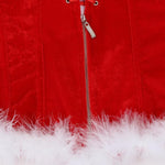 Sexy Santa Strap Corset - Alt Style Clothing