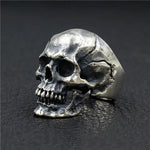 Vintage Zinc Alloy Gothic Skull Ring – Rock and Roll Punk Style