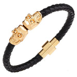 Classic Hand-Woven Leather Bracelet - Nordic Amulet Design