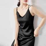 Loose Satin Sexy Slip Dress Elegant Casual Party