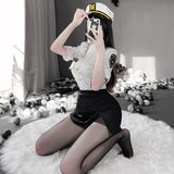 Police Woman Officer Uniform Sexy Outfit