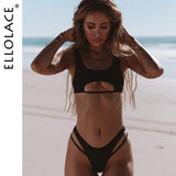 Bikini Hollow Out High Cut Micro Swimwear - Alt Style Clothing