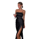 Elegant Sleeveless Pleated Bandage Maxi Dress – Cutenew