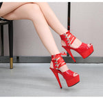 Pole Dance Sandals 15CM Clear High Heels - Alt Style Clothing