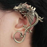 Gothic Dragon Wing Ear Cuff Earrings For Women - Alt Style Clothing