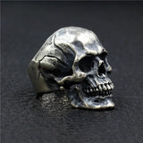 Vintage Zinc Alloy Gothic Skull Ring – Rock and Roll Punk Style