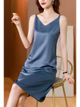 Loose Satin Sexy Slip Dress Elegant Casual Party