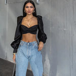 High Waisted Chain Jeans - Featuring a Cross Chain and Hollow Out Design for a Sexy and Elegant Look