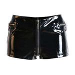 High Quality Wet Look Patent Leather Shorts - Alt Style Clothing