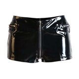 High Quality Wet Look Patent Leather Shorts - Alt Style Clothing