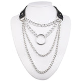 Layered Chain necklace choker collar - Alt Style Clothing