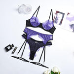 Lingerie Lace Patchwork Sensual Exotic Set - Alt Style Clothing