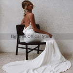 Eightree Mermaid Sexy Deep V-neck Backless Bride Dress - Alt Style Clothing
