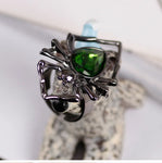 Creative Black Spider Retro Animal Ring – Punk Style