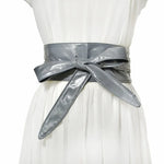 Lace-Up Bowknot Wide Waist Belt – Stylish Accent for Any Outfit