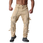 Vintage Men's Joggers Punk Rock Cargo Pants - Alt Style Clothing