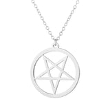 Satanic Necklace Pentagram Pentacle Retro Antique Pendant - Alt Style Clothing