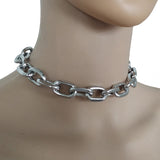 Exaggerated Heavy Metal Big Thick Chain Choker