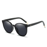 Flat Top Cat Eye Elegant Twin Beam Oversized Sunglasses