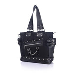 Vintage Canvas Tote Rivet Gothic Punk Handbag - Alt Style Clothing