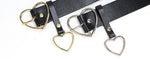 Double Ring Waist Belt PU Leather Metal Buckle