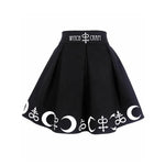 Gothic Two-Piece Set: Shirt and Skirt - Edgy Elegance