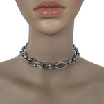 Exaggerated Heavy Metal Big Thick Chain Choker - Alt Style Clothing