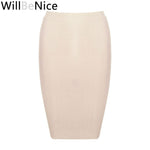 Knee Length Bandage Bodycon Bandage Pencil Skirt - Alt Style Clothing