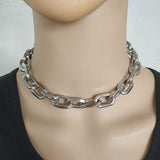 Exaggerated Heavy Metal Big Thick Chain Choker