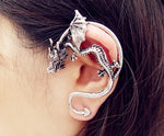 Vintage Dragon Ear Cuff – Gothic Punk Rock Style