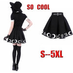 Gothic Two-Piece Set: Shirt and Skirt - Edgy Elegance