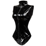 Double Zipper Sexy Leather Jumpsuit - Alt Style Clothing
