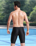 Men Shark Skin Water Repellent Professional Competitive Swimming Trunks - Alt Style Clothing