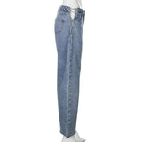 High Waisted Chain Jeans - Featuring a Cross Chain and Hollow Out Design for a Sexy and Elegant Look