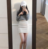 Office Formal Pencil Mini Skirt - Alt Style Clothing