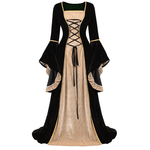 Renaissance Irish Deluxe Velvet Dress Victorian Medieval Long Dress